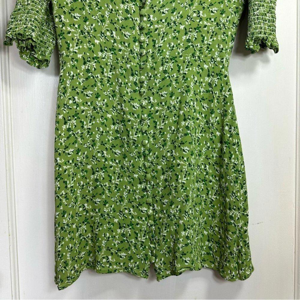 Reformation Green Floral Mini Dress - Picture 8 of 11